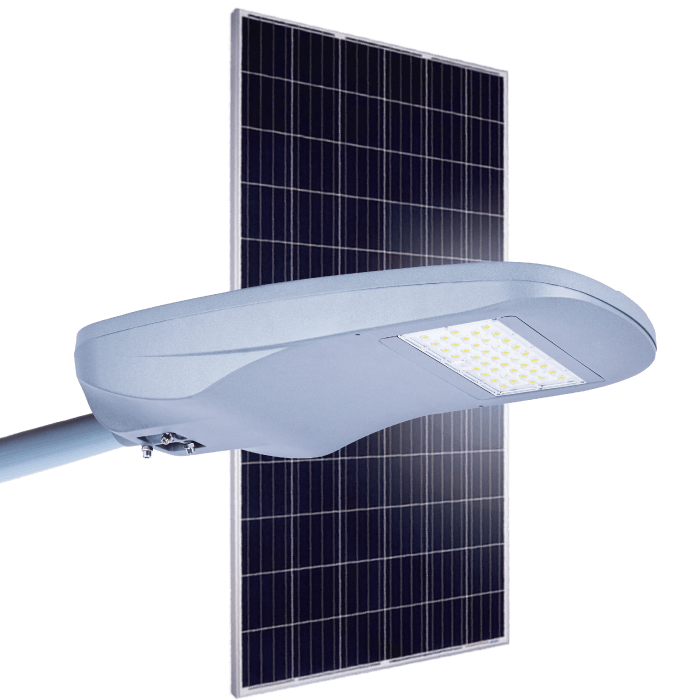 highway 110W solar road light with pole and battery